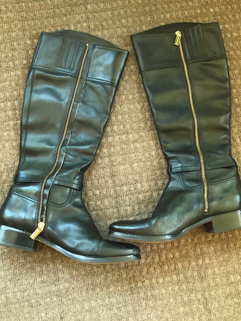 Michael kors black leather “Stockard” equestrian riding black leather boots - Picture 15 of 16